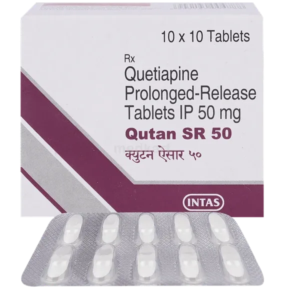 qutan sr 50mg tablet 10's